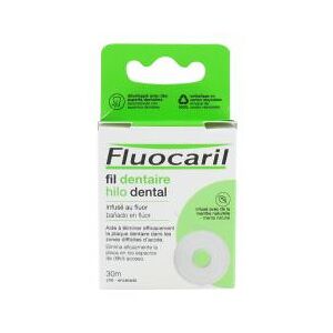 Fluocaril Fil Dentaire Infuse au Fluor Aide a Prevenir Les Caries Interdentaires 30 m - Boîte 30 m