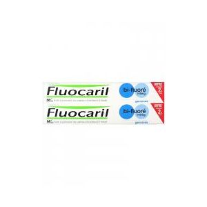 Fluocaril Dentifrice Menthe bi-Fluore Lot de 2 X 75 ml - Lot 2 x 75 ml