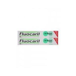 Fluocaril bi-Fluore Menthe 2 x 75 g - Lot 2 x 75 ml