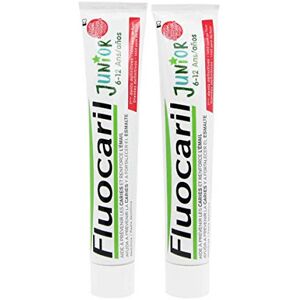 Fluocaril Junior Dentifrice 6-12 Ans Lot de 2 x 75 ml Fruits Rouges - Publicité