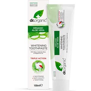 Dr. Organic Dr.Organic Bioactifs Dentaires Blanchissant Dentifrice Aloe Vera, 100ml - Publicité