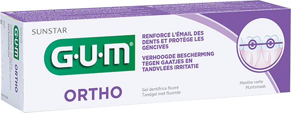 Gum Dentifrice Ortho Email et Gencives 75ml