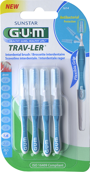 Gum Brossette Interdentaire Trav Ler 1,6mm 4 unités