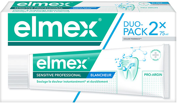 Elmex Sensitive Professional Blancheur Dentifrice Lot de 2 x 75ml