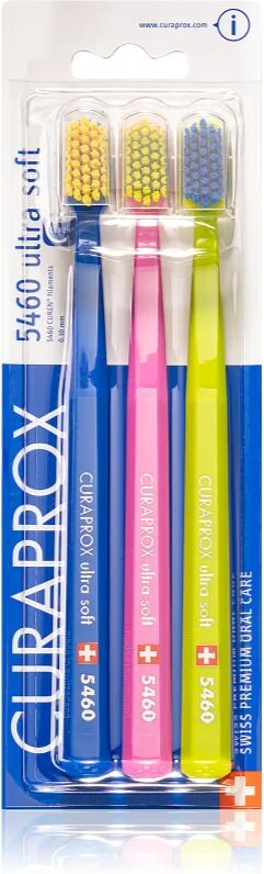 Curaprox 5460 Ultra Soft Ultra Soft Toothbrushes 3 pcs Colour Options 3 Ks