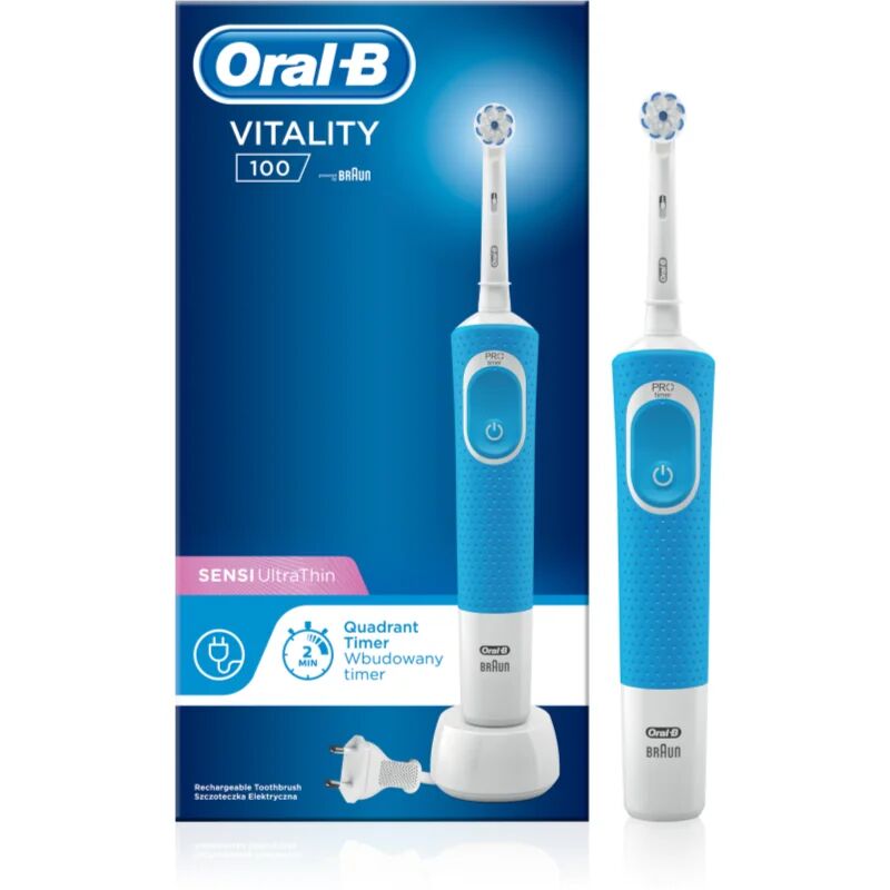 Oral B Vitality 100 Sensi UltraThin D100.413.1 Blue Electric Toothbrush