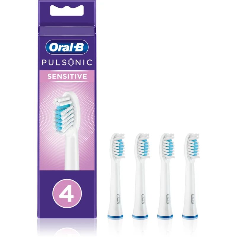 Oral B Pulsonic Sensitive Refills Replacement Heads For Toothbrush 4 Ks