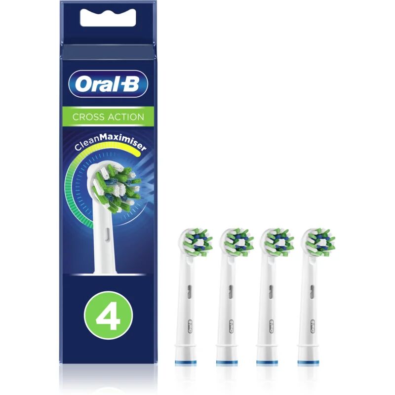 Oral B Cross Action CleanMaximiser Replacement Heads For Toothbrush 4 Ks