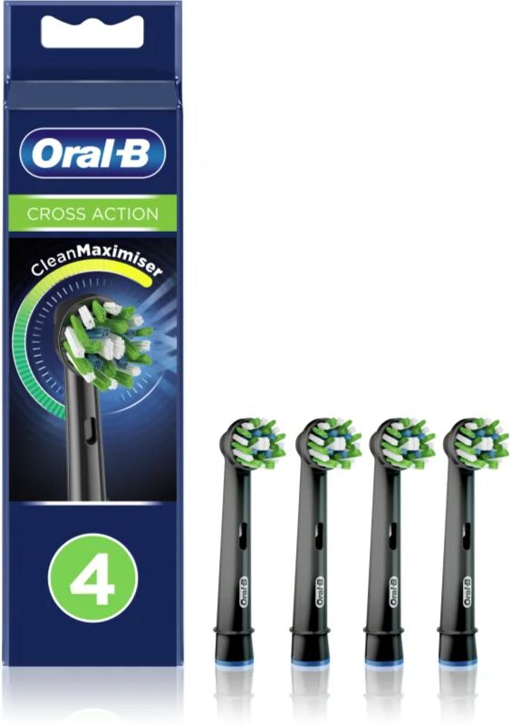 Oral B CleanMaximiser Replacement Heads For Toothbrush Black 4 Ks