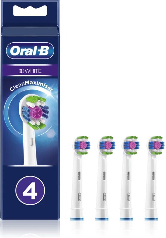 Oral B 3D White CleanMaximiser Replacement Heads For Toothbrush 4 Ks