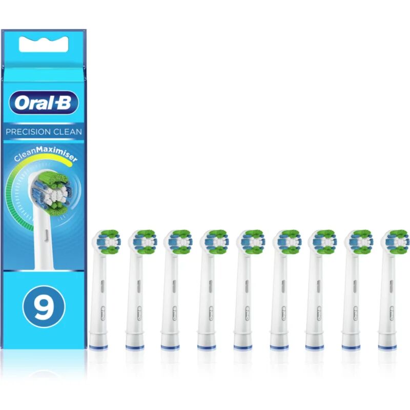 Oral B Precision Clean CleanMaximiser Replacement Heads For Toothbrush White 9 Ks