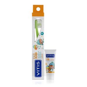 Vitis Kids Kit Igiene Otale Bambini Spazzolino + Dentifricio Gel 8ml