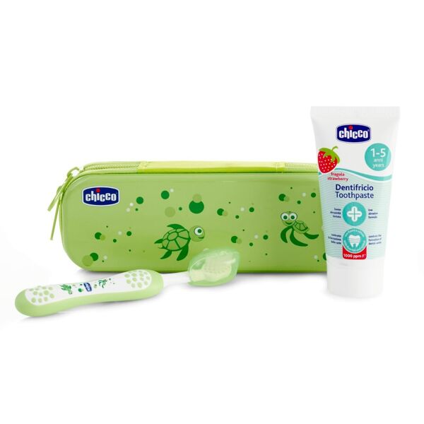 chicco set dentale verde fluoro