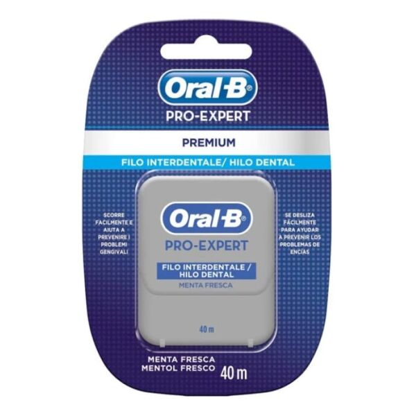 oral-b pro-expert filo interdentale per denti sensibili 40 m
