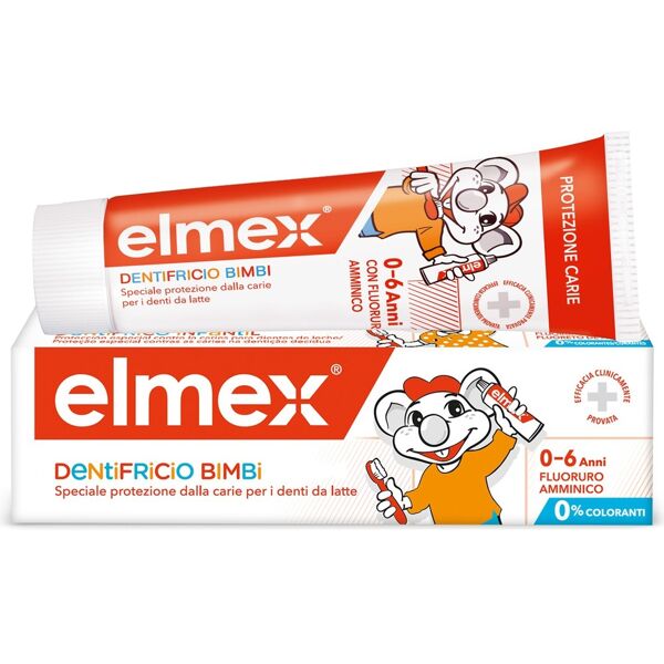 elmex bimbi dentifricio bambini 0-6 anni 50 ml