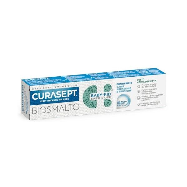 curasept biosmalto dentifricio baby kid menta 50 ml