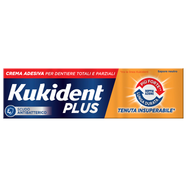 kukident plus doppia azione crema adesiva protesi dentali 40 g