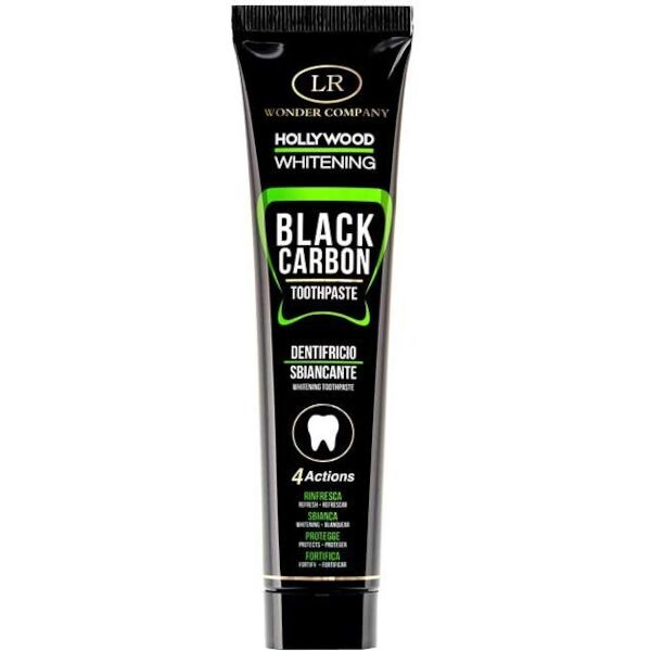 lr wonder company hollywood whitening black carbon - dentifricio sbiancante 75 ml