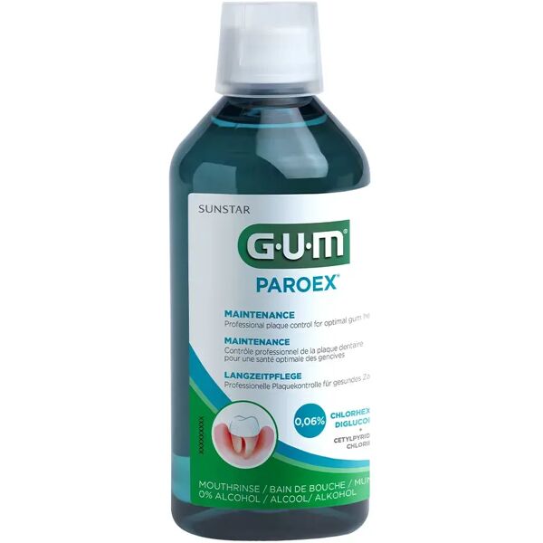 gum paroex collutorio 0,06%+0,05% azione quotidiana 500 ml