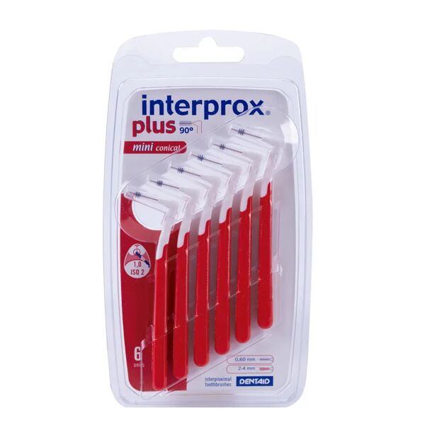 interprox plus mini conical 6 scovolini rosso