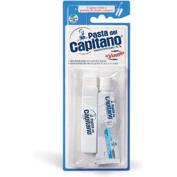 pasta del capitano kit viaggio igiene orale dentifricio e spazzolino