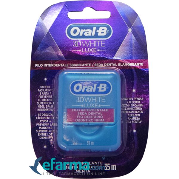 oral-b 3d white luxe filo interdentale 35 m