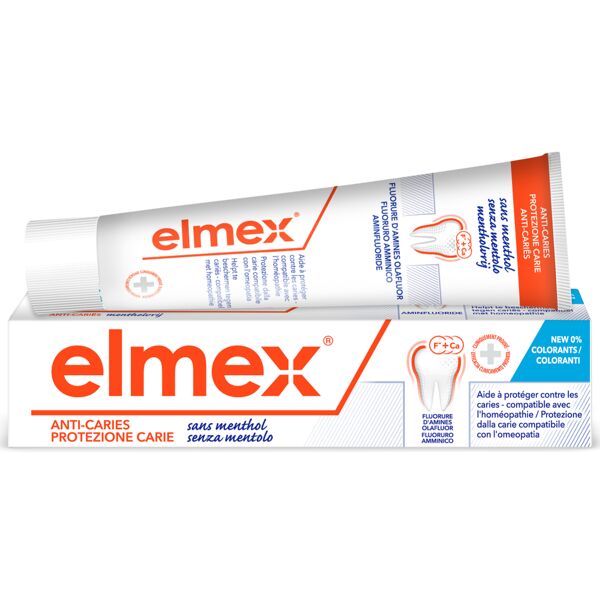 elmex senza mentolo dentifricio anti-placca 75 ml