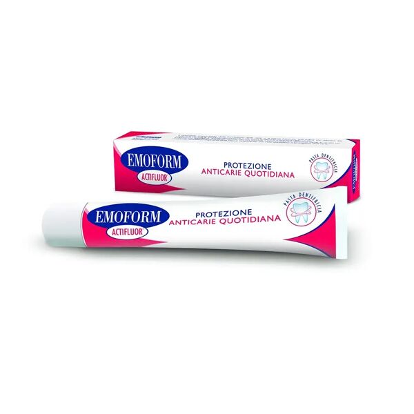 emoform dentifricio actifluor per protezione anticarie gusto menta fresca 75 ml