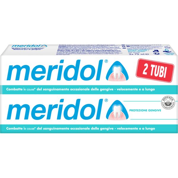 meridol protezione gengive dentifricio 2x75 ml