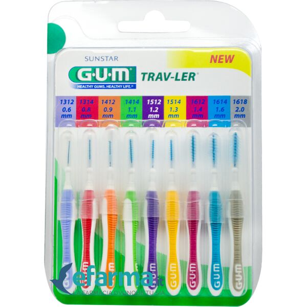 gum trav-ler kit scovolini misti 10 pezzi