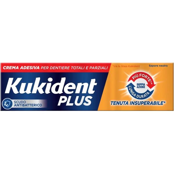 kukident plus doppia azione crema adesiva protesi dentali aroma neutro 40 g