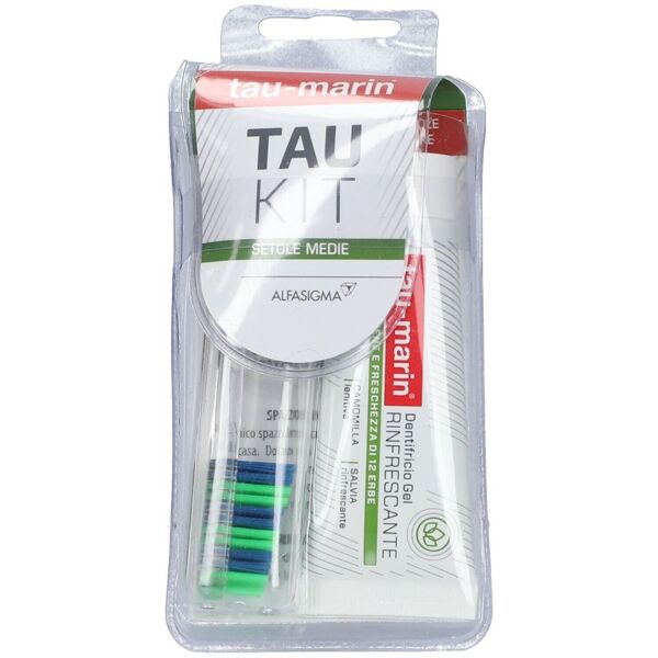 tau marin kit da viaggio spazzolino medio componibile + dentifricio 20 ml