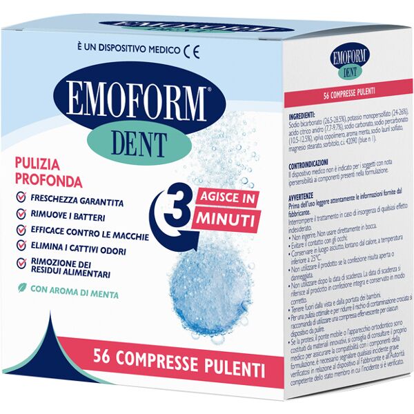 polifarma benessere srl compresse pulenti emoform dent 56 pezzi