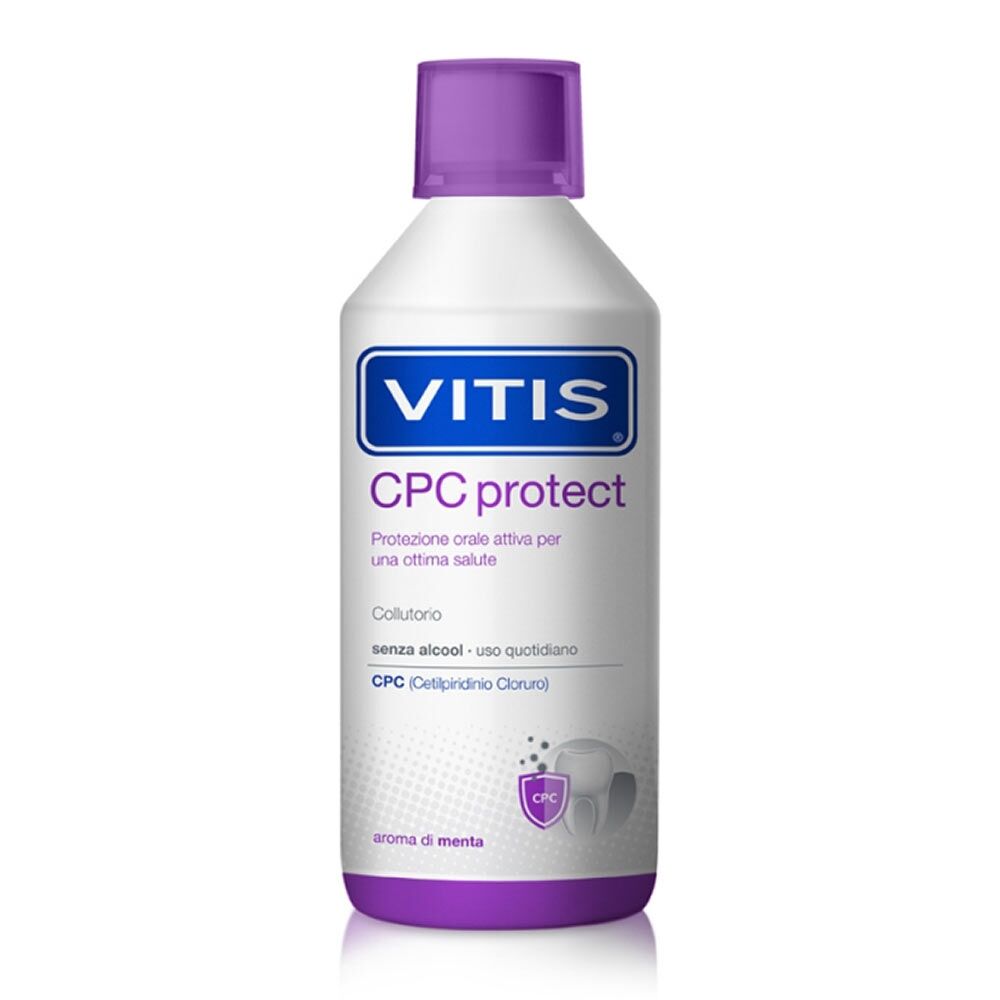 Vitis CPC Protect Collutorio Protezione Attiva Senza Alcool, 500ml