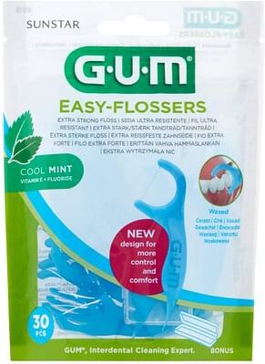 Sunstar Gum Easy Flossers Forcella 30 Pezzi New