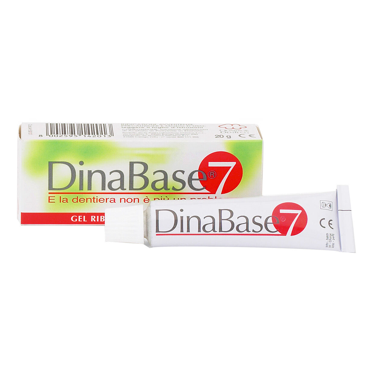 Quattroti Dentech Dinabase 7 Ribas Gel Adesivo Dentiere