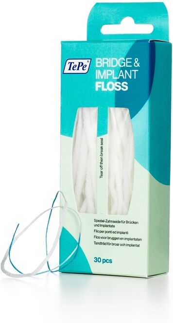 Tepe Bridge & Implant Floss Filo Spesso 30 Pezzi