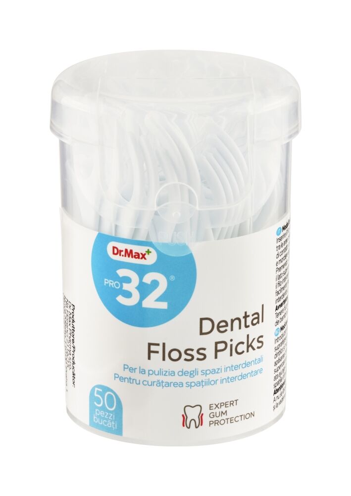 Dr.Max Pro32 Dental Floss Pick 50 Pezzi