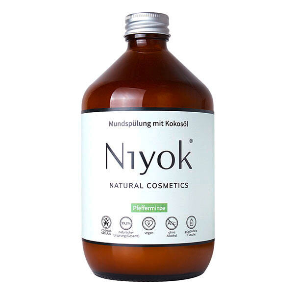 Niyok Collutorio con olio di cocco - menta piperita 500 ml