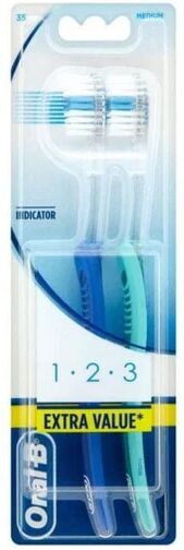 Oral-B Spazzolino Manuale 123 Setole Medie 35 Bipack