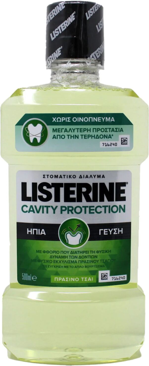 Listerine Collutorio  Cavity Protection Al Tè Verde 500 ml