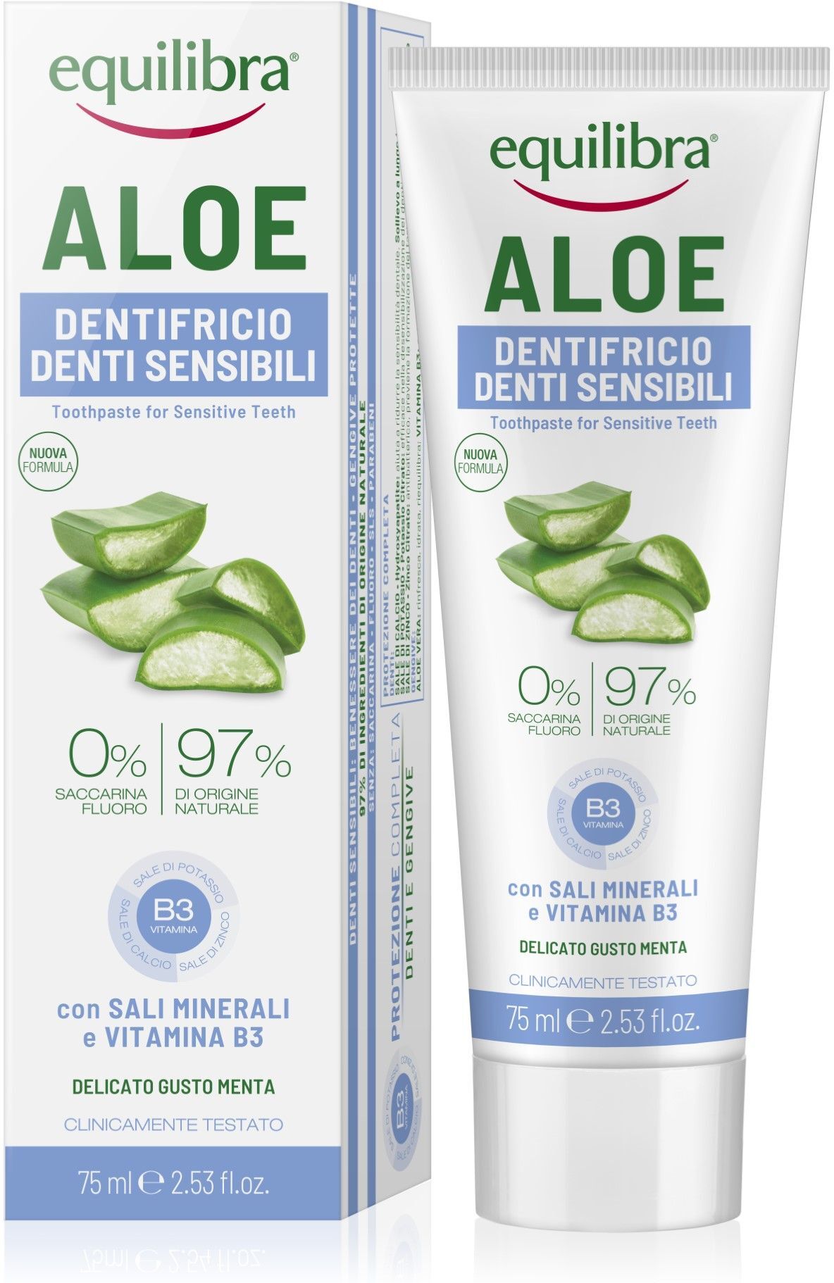 Equilibra Aloe Dentifricio Denti Sensibili 75ml