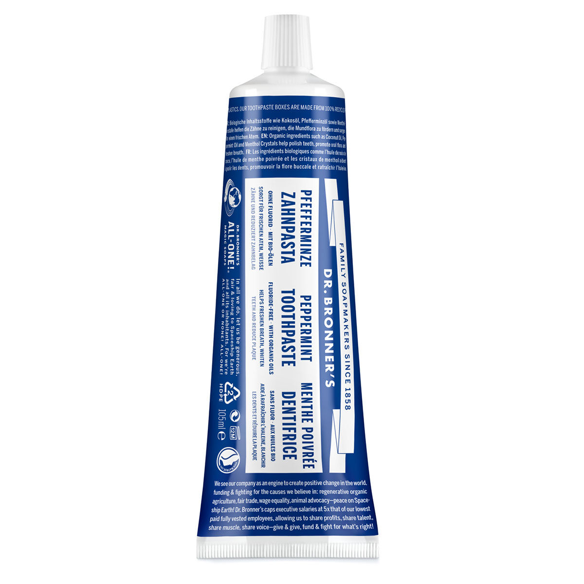 Dr. Bronner's Toothpaste Peppermint 140g