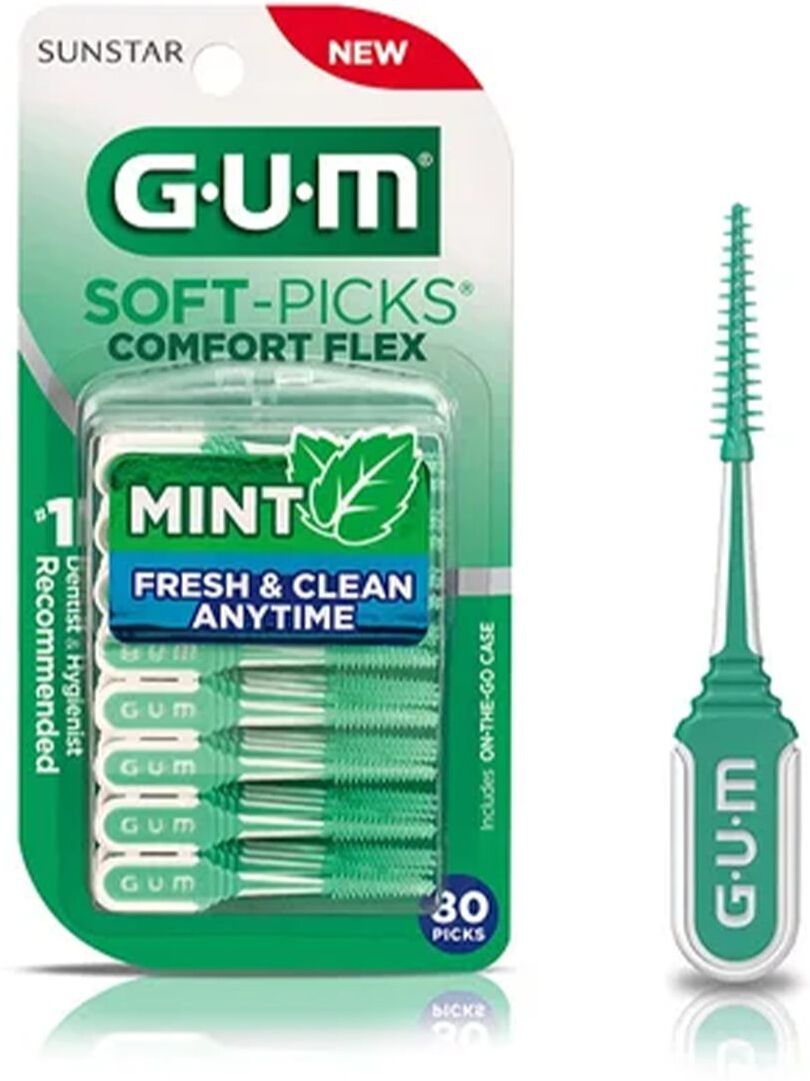 Gum Soft Pick Comfort Flex Cool Mint Regular Scovolino 80 Pezzi