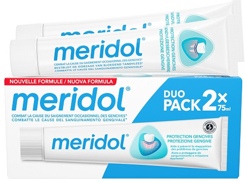 Meridol Dentifricio Protezione Gengive 2x75ml