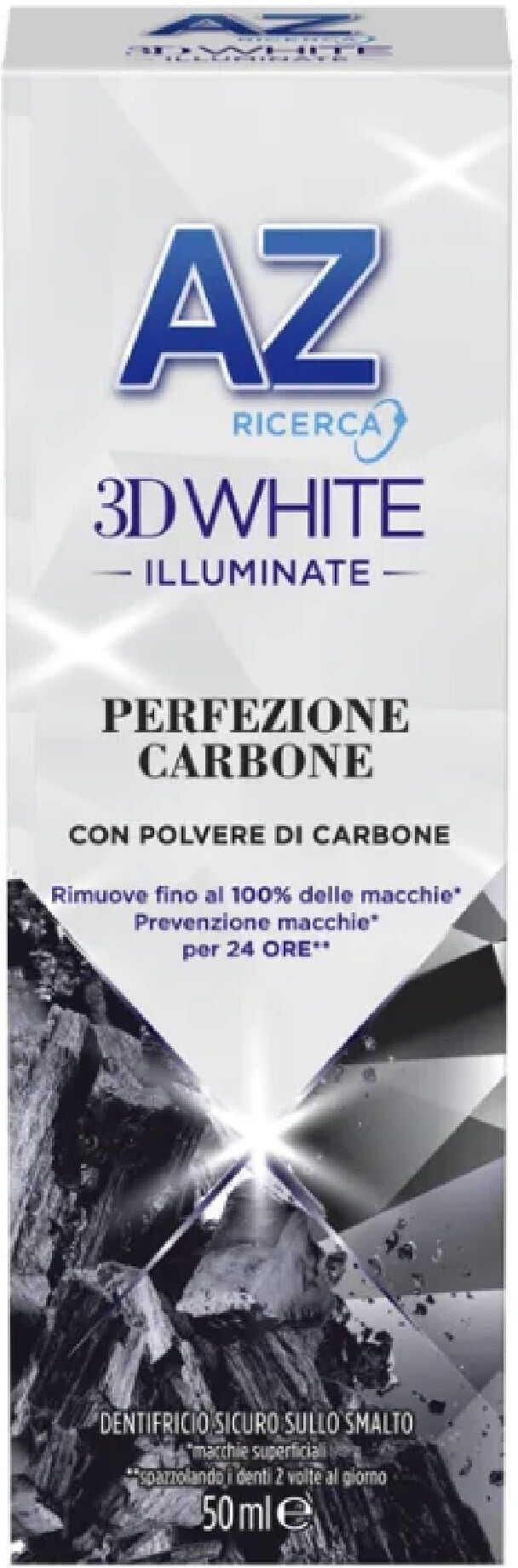 Az 3d White Illuminante Dentifricio Perfezione Carbone 50ml