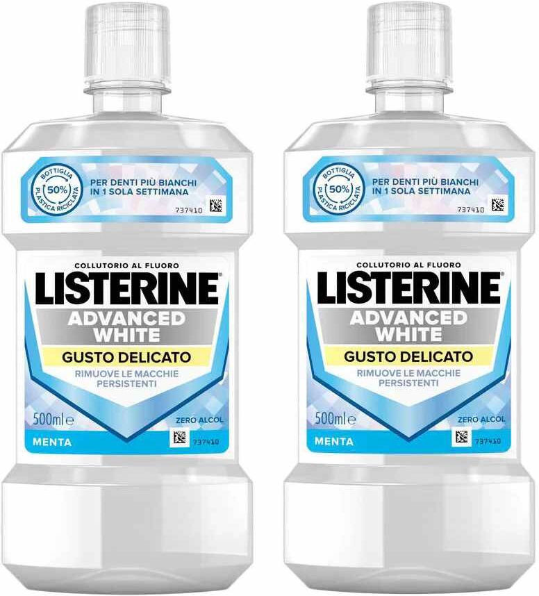 Listerine Advanced White Gusto Delicato 2x500ml