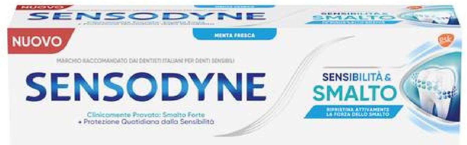 Sensodyne dentifricio sensibilità & Smalto Denti Sensibili smalto forte Gusto menta Fresca 75ml