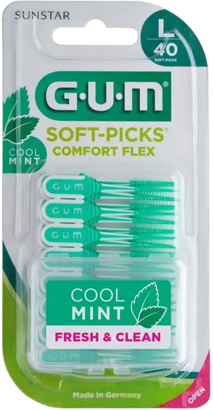 Gum Soft Pick Comfort Flez Mint Large Scovolino 40 Pezzi