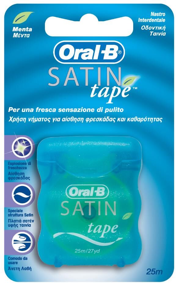 PROCTER & GAMBLE SRL Oral-B Satin Tape Filo Interdentale Alla Menta 25 Metri